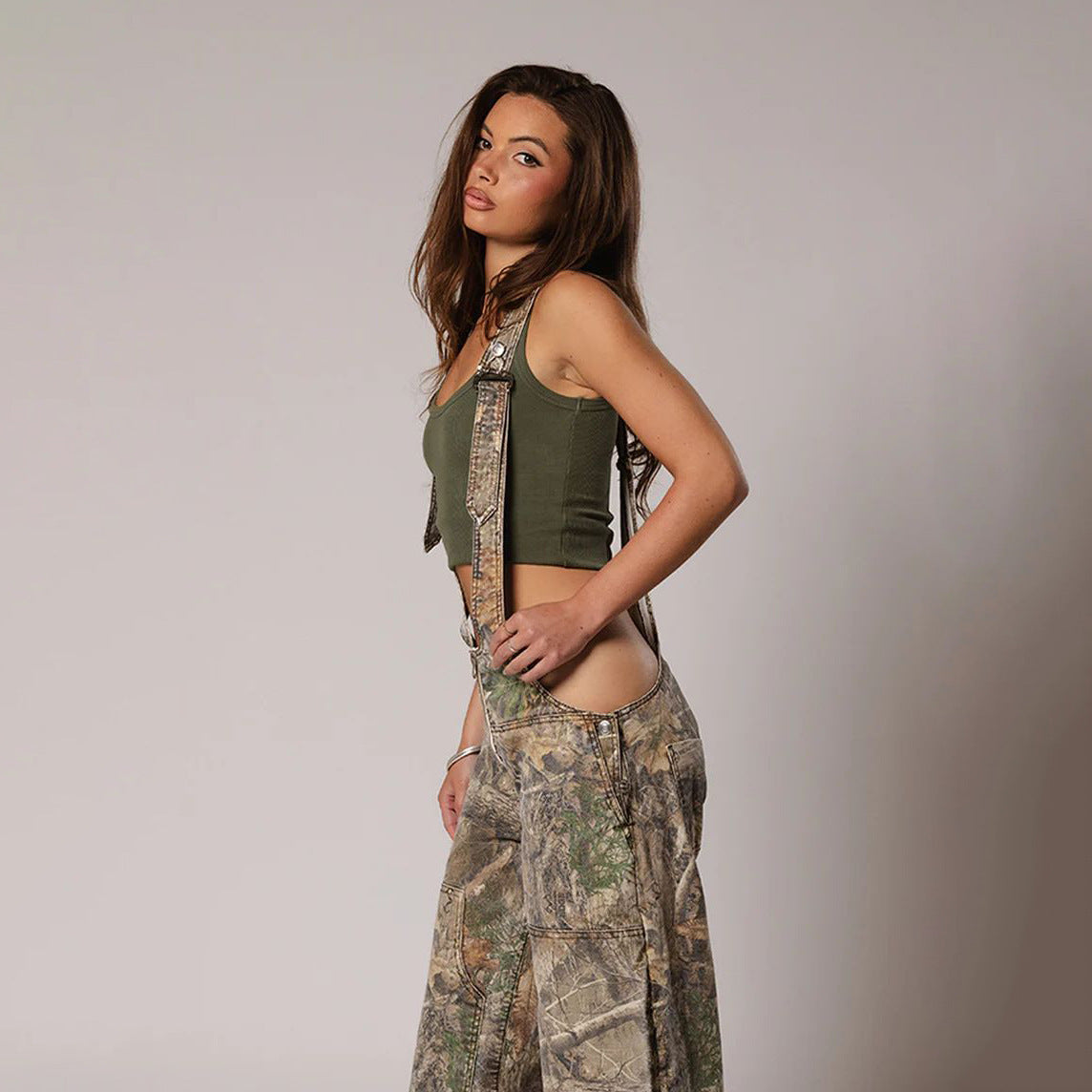 Monos vaqueros para mujer, monos sexys con espalda descubierta Vintage, Pantalones rectos de mezclilla de longitud completa, bolsillos sueltos, desgastados, lavados, informales