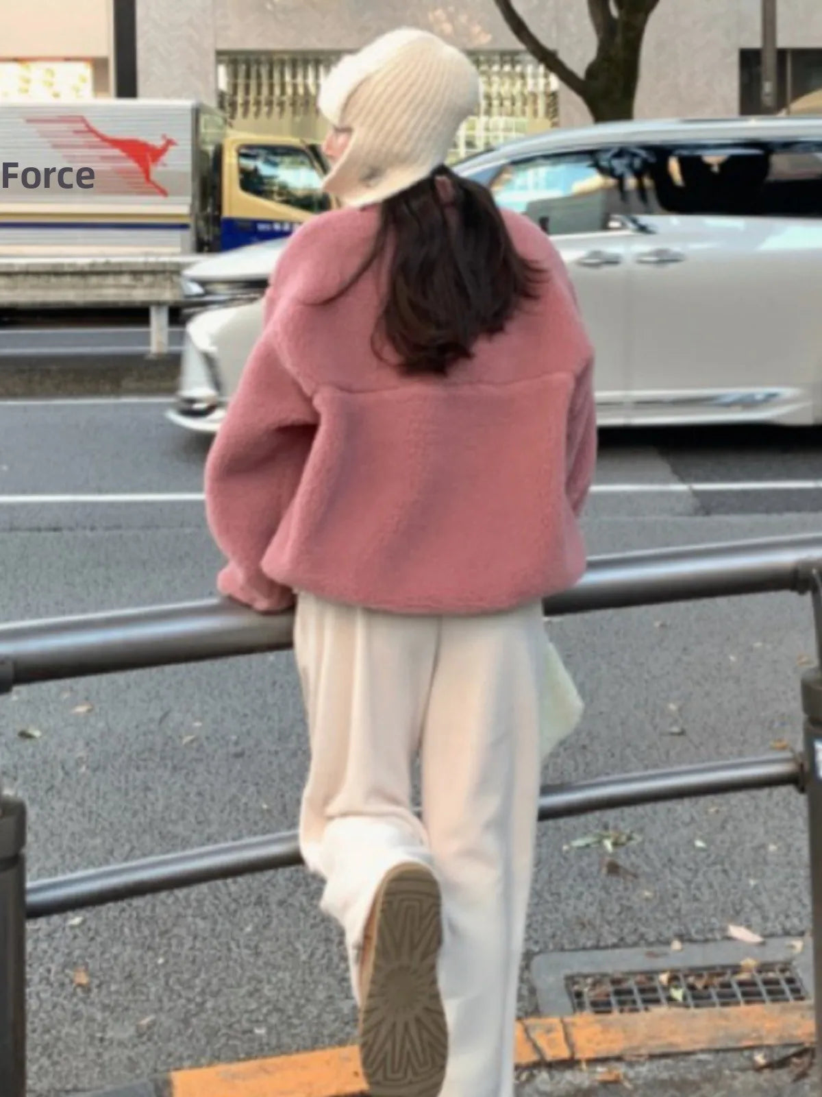 Suda de Terciopelo de Cordero para Mujer, Estilo Hoado y Casual, Cuello Alto, Abrigo Cálido de Manga Larga, Versión Cor...