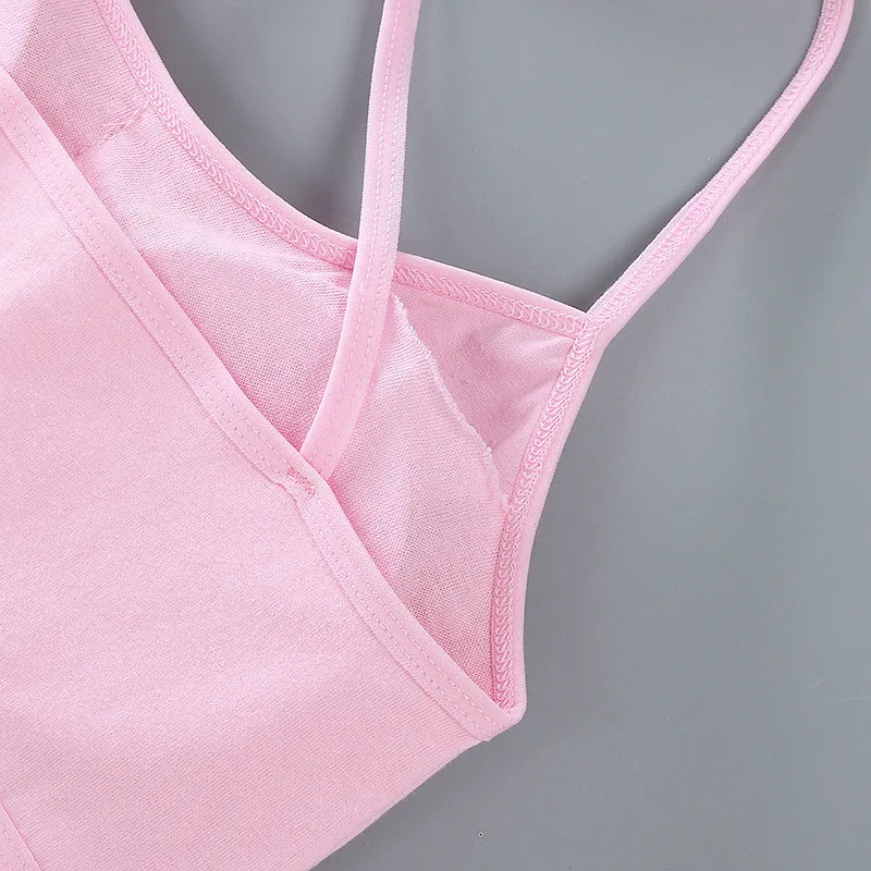 1 unidad de camisetas para chicas adolescentes, ropa interior para niños pequeños, sujetadores de entrenamiento suaves de algodón, Sujetador deportivo desarrollado para niños, lencería de 8 a 16 años