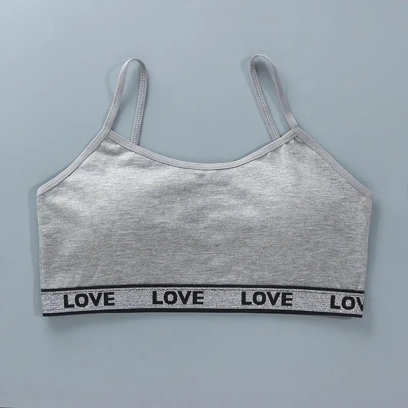 1 unidad de camisetas para chicas adolescentes, ropa interior para niños pequeños, sujetadores de entrenamiento suaves de algodón, Sujetador deportivo desarrollado para niños, lencería de 8 a 16 años