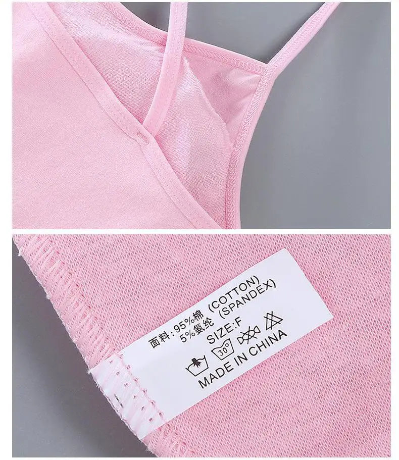 1 unidad de camisetas para chicas adolescentes, ropa interior para niños pequeños, sujetadores de entrenamiento suaves de algodón, Sujetador deportivo desarrollado para niños, lencería de 8 a 16 años