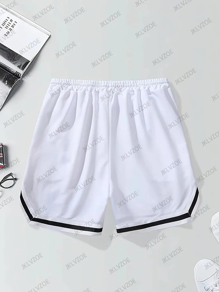 Novedad de verano, pantalones cortos de békerbol con estampado de Los Ángeles para hombres y mujeres, Jersey informal Hawaii Beach Fitness, pantalones cortos de entrenamiento deportivo a la moda