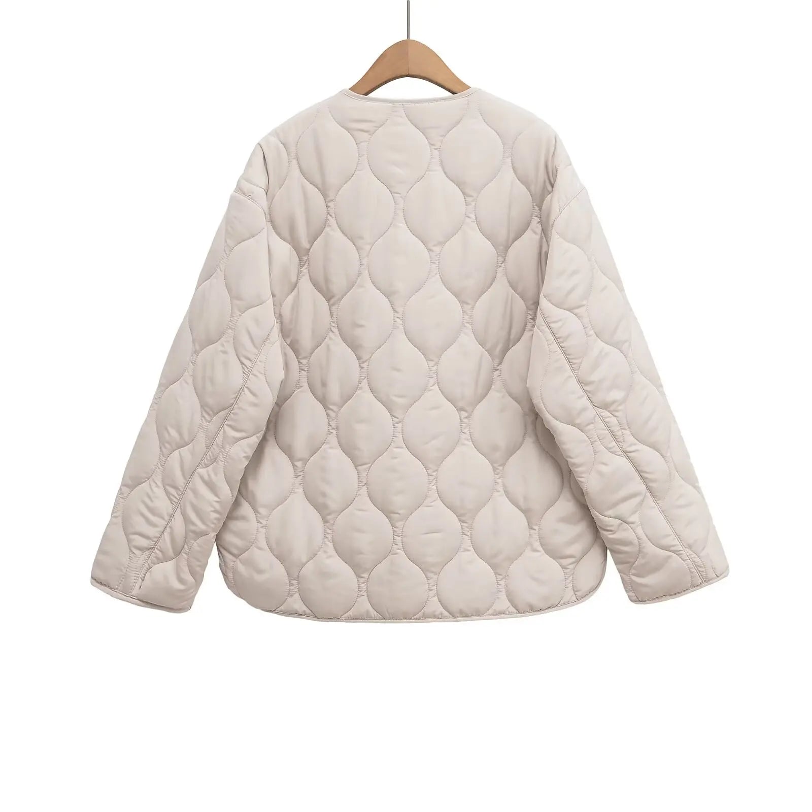 Chaqueta de algodón cálida con diamantes, informal, holgada, estilo europeo y americano, invierno 2025