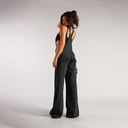 Monos vaqueros para mujer, monos sexys con espalda descubierta Vintage, Pantalones rectos de mezclilla de longitud completa, bolsillos sueltos, desgastados, lavados, informales