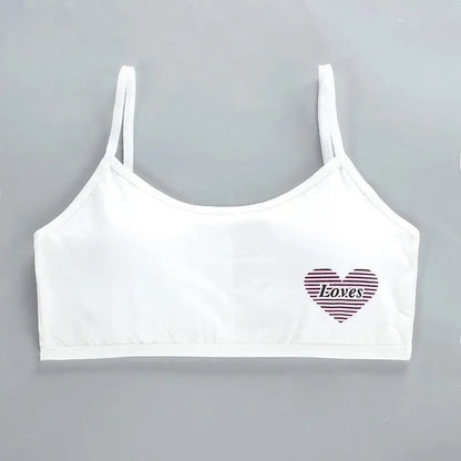 1 unidad de camisetas para chicas adolescentes, ropa interior para niños pequeños, sujetadores de entrenamiento suaves de algodón, Sujetador deportivo desarrollado para niños, lencería de 8 a 16 años