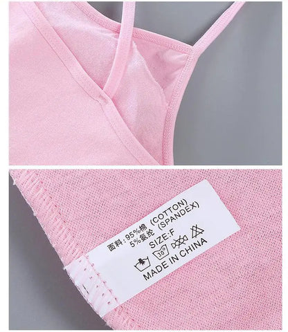 1 unidad de camisetas para chicas adolescentes, ropa interior para niños pequeños, sujetadores de entrenamiento suaves de algodón, Sujetador deportivo desarrollado para niños, lencería de 8 a 16 años