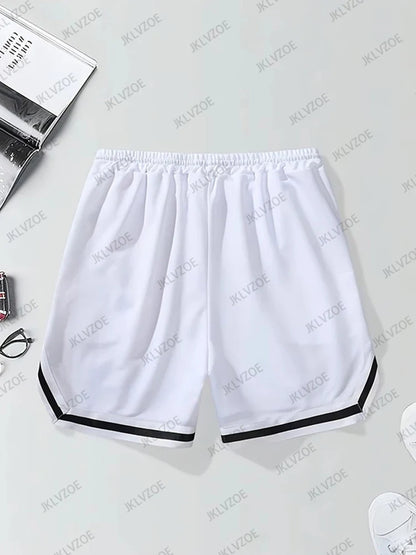 Novedad de verano, pantalones cortos de békerbol con estampado de Los Ángeles para hombres y mujeres, Jersey informal Hawaii Beach Fitness, pantalones cortos de entrenamiento deportivo a la moda