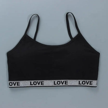 1 unidad de camisetas para chicas adolescentes, ropa interior para niños pequeños, sujetadores de entrenamiento suaves de algodón, Sujetador deportivo desarrollado para niños, lencería de 8 a 16 años